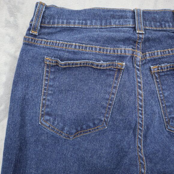 DKNY Pants Womens 6L Blue Bootcut Mid Rise Denim Button Zip Medium Wash Jeans - Picture 15 of 16